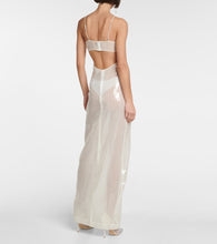 Nensi Dojaka Bridal sequined tulle gown