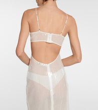 Nensi Dojaka Bridal sequined tulle gown