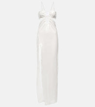 Nensi Dojaka Bridal sequined tulle gown. Nensi Dojaka 亮片薄纱婚纱