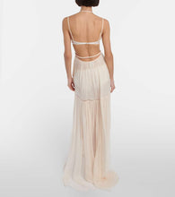 Nensi Dojaka Bridal silk chiffon gown