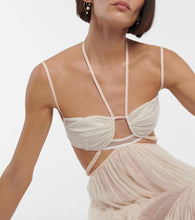 Nensi Dojaka Bridal silk chiffon gown