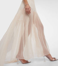 Nensi Dojaka Bridal silk chiffon gown