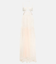 Nensi Dojaka Bridal silk chiffon gown