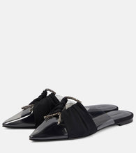 Nensi Dojaka Crystal-embellished flat PVC slippers