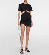 Nensi Dojaka Cutout cotton jersey T-shirt dress