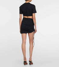 Nensi Dojaka Cutout cotton jersey T-shirt dress