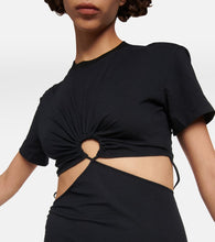 Nensi Dojaka Cutout cotton jersey T-shirt dress