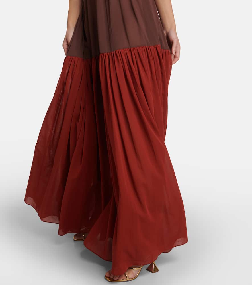 Nensi Dojaka Cutout cotton maxi dress