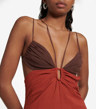 Nensi Dojaka Cutout cotton minidress