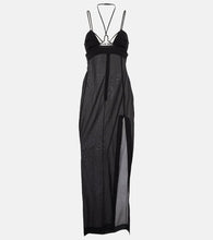 Nensi Dojaka Cutout halterneck cotton gown