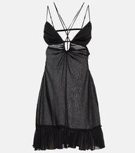 Nensi Dojaka Cutout halterneck cotton minidress. Nensi Dojaka 露背吊带棉质迷你连衣裙