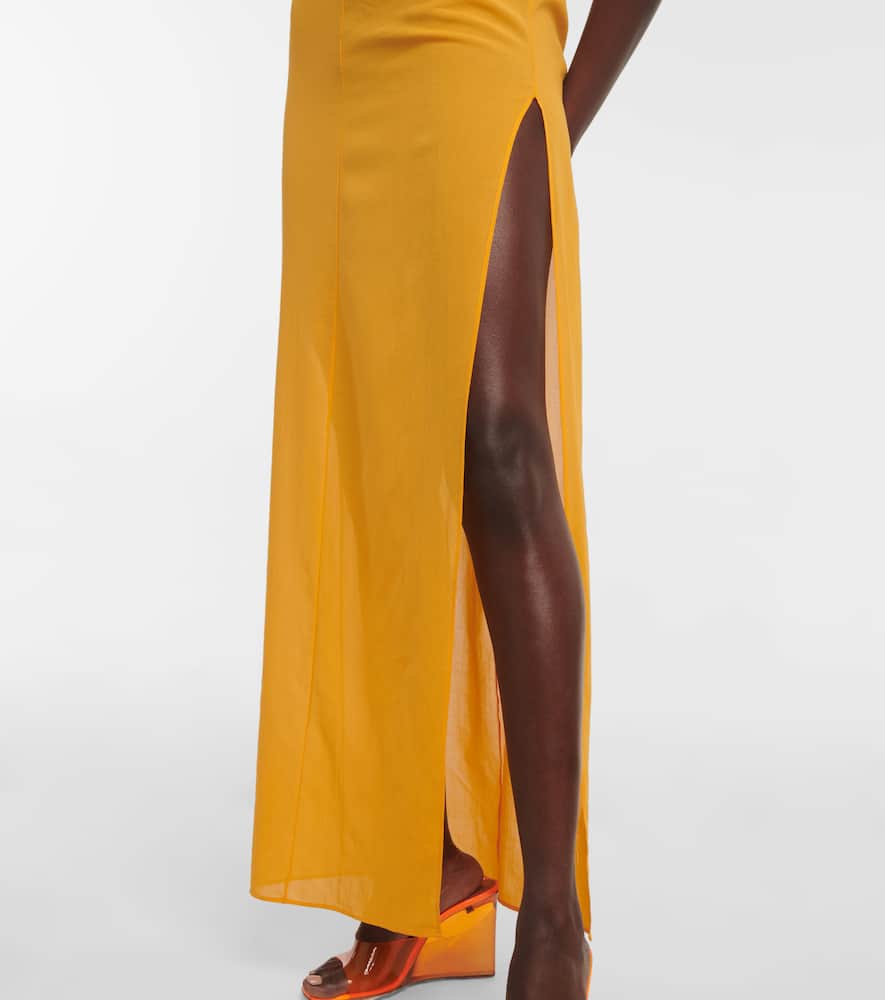 Nensi Dojaka Cutout halterneck maxi dress