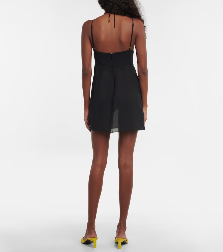 Nensi Dojaka Cutout halterneck minidress