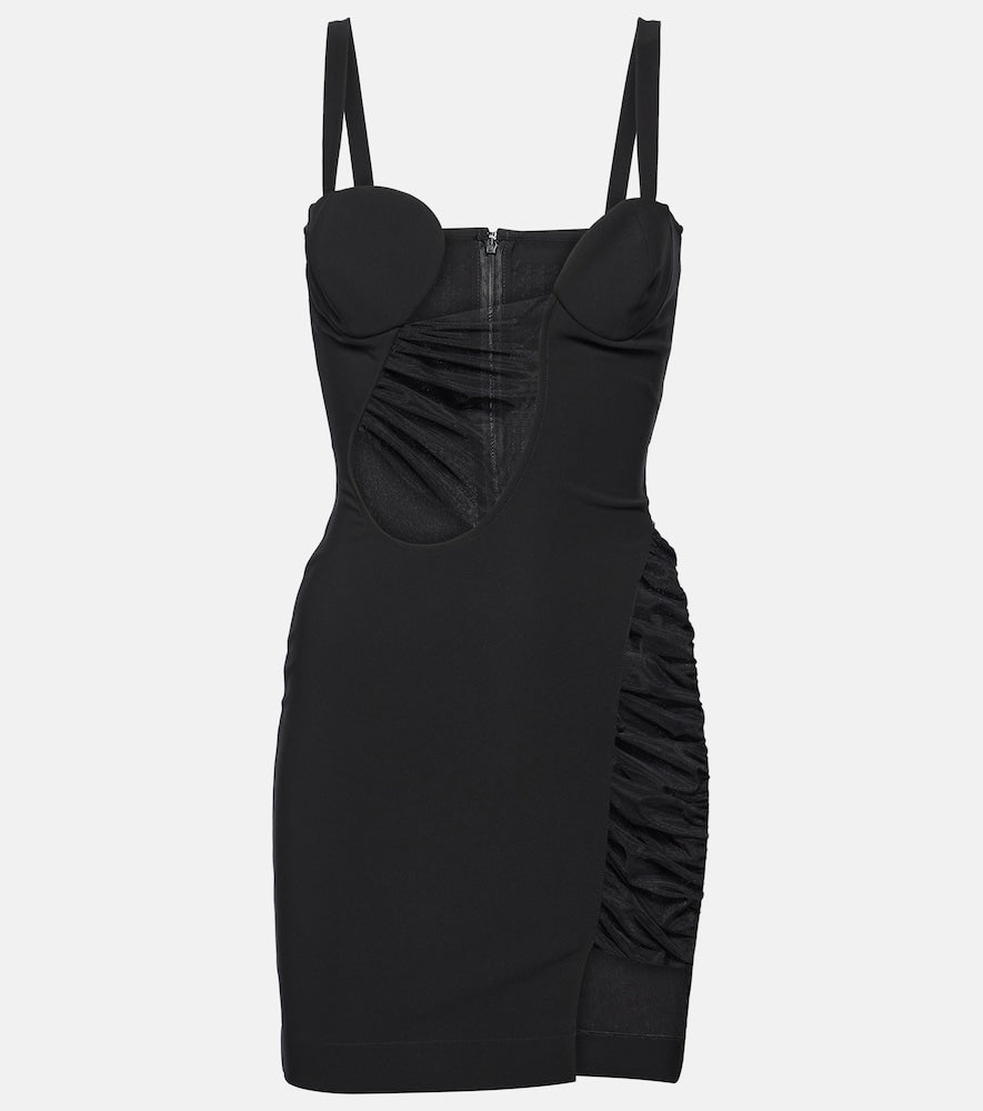 Nensi Dojaka Cutout jersey minidress. Nensi Dojaka 挖剪平纹针织迷你连衣裙