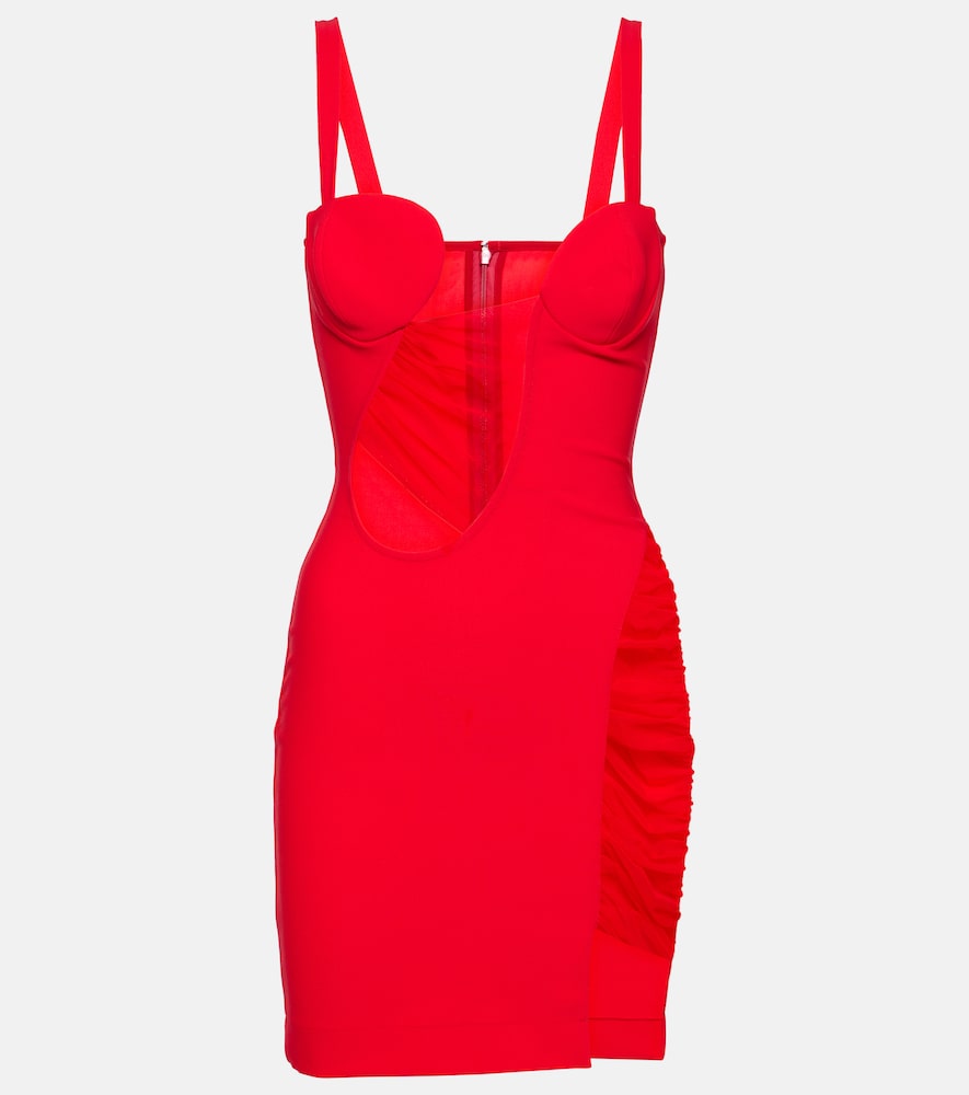 Nensi Dojaka Cutout jersey minidress. Nensi Dojaka 挖剪平纹针织迷你连衣裙