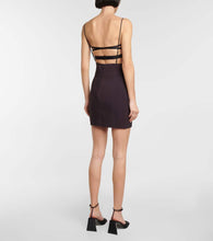 Nensi Dojaka Cutout mesh-paneled minidress