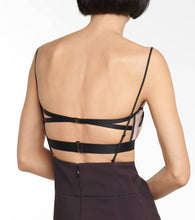 Nensi Dojaka Cutout mesh-paneled minidress