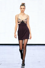 Nensi Dojaka Cutout mesh-paneled minidress