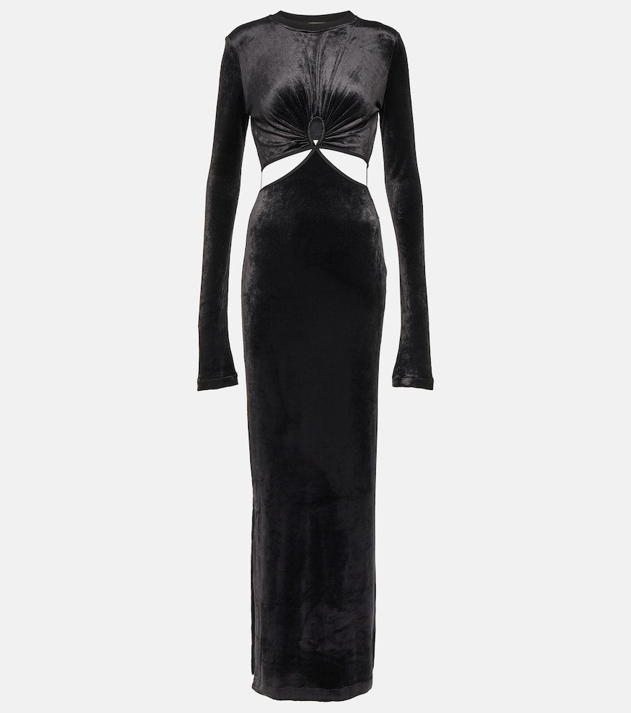 Nensi Dojaka Cutout velvet maxi dress. Nensi Dojaka 挖剪天鹅绒超长连衣裙