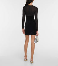 Nensi Dojaka Cutout velvet minidress