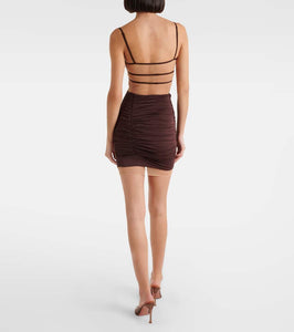 Nensi Dojaka Draped minidress