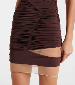 Nensi Dojaka Draped minidress