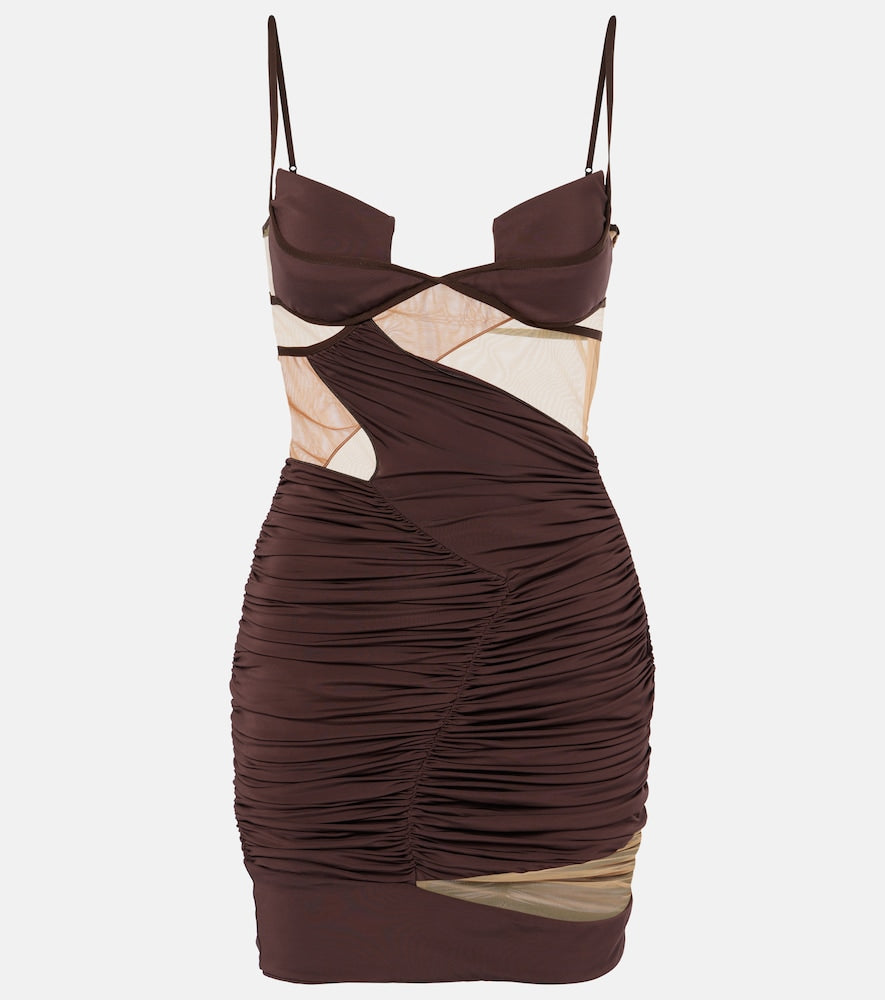 Nensi Dojaka Draped minidress. Nensi Dojaka 垂褶迷你裙