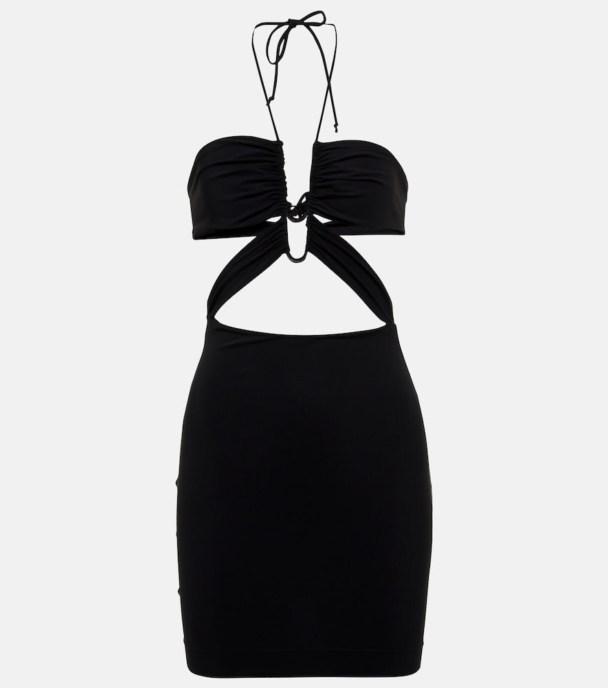 Nensi Dojaka Halterneck minidress. Nensi Dojaka 挂脖迷你连衣裙