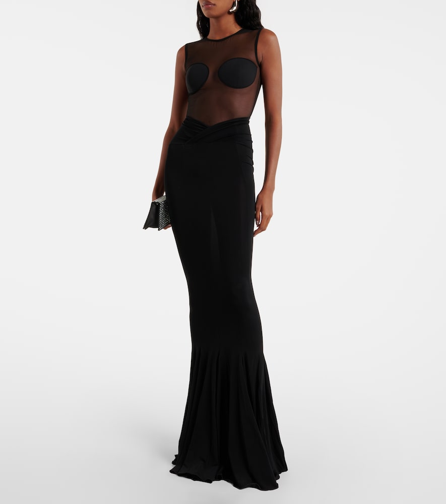Nensi Dojaka Jersey maxi skirt