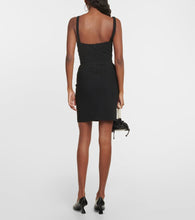 Nensi Dojaka Ruffled cutout jersey minidress