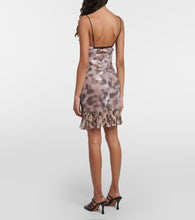 Nensi Dojaka Sequin-embellished cutout minidress