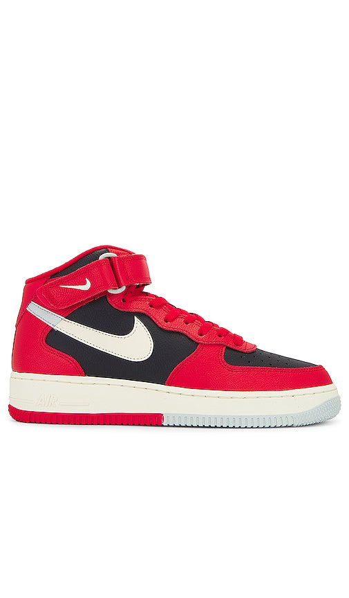 Nike Air Force 1 Mid 07 Lv8 Sneaker in Red BlackSkinny