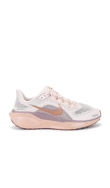 Nike Air Zoom Pegasus 41 Sneaker in Pink | Silt Red  Metallic Rose Gold  Particle P Running Sneakers for Women