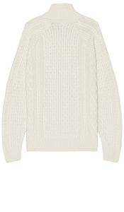 Nike Cable Knit Turtleneck in Ivory