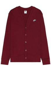 Nike Club (NSW) Fairway Cardigan in Burgundy