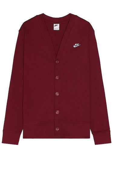 Nike Club (NSW) Fairway Cardigan in Burgundy