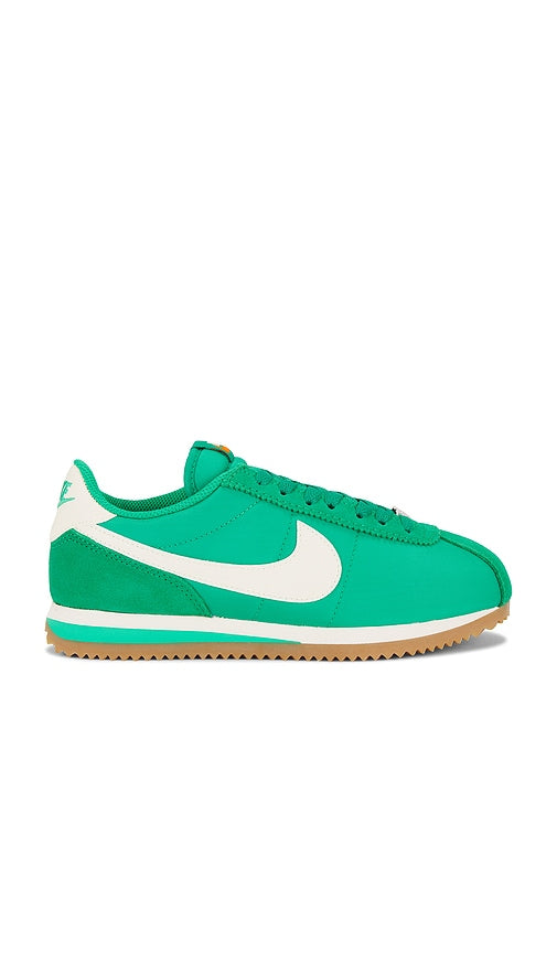 Nike Cortez Textile Sneaker in Green | Stadium Green  Coconut Milk  & Safety Or Lifestyle Sneakers for Women