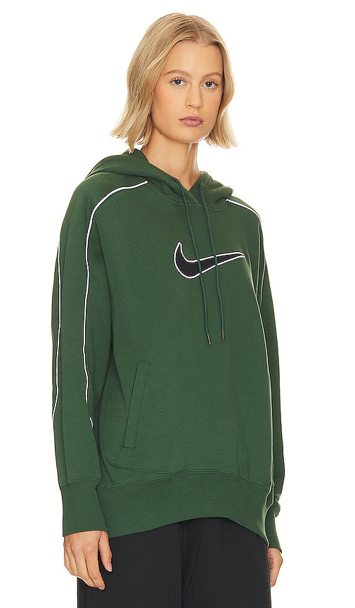 Nike Fleece Oversized Hoodie in Green