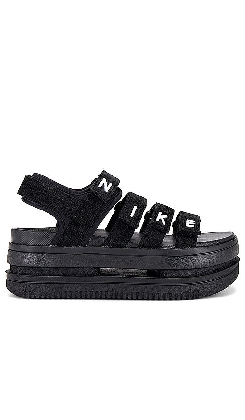 Nike Icon Classic Sandal in Black - Nike - Icon - Sandales classiques - Noir - Nike Icon 经典黑色凉鞋 - Nike Icon Classic Sandale in Schwarz - Nike 아이콘 클래식 샌들블랙 색상 - Sandalo classico Nike Icon in nero