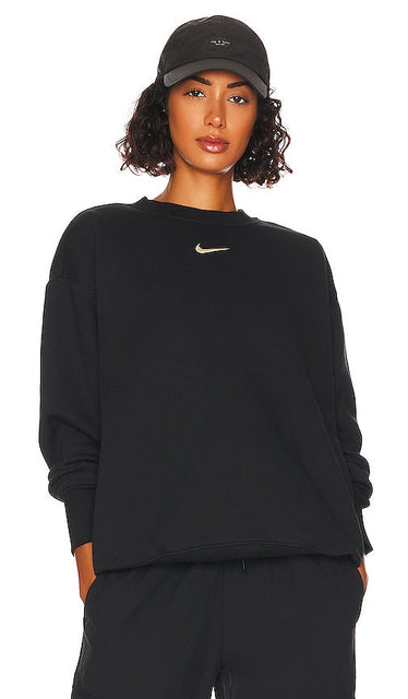 Nike NSW Fleece Crewneck Sweatshirt in Black