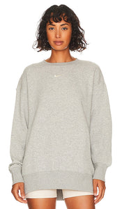 Nike NSW Fleece Crewneck Sweatshirt in Grey