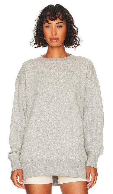 Nike NSW Fleece Crewneck Sweatshirt in Grey