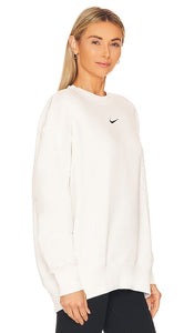 Nike NSW Fleece Crewneck Sweatshirt in White