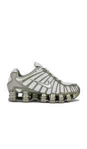 Nike Shox TL Sneaker in Grey | Light Silver  White  & Light Army Athletic Sneakers for Women