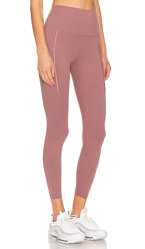 Nike Universa High Waisted Cropped Leggings in Mauve