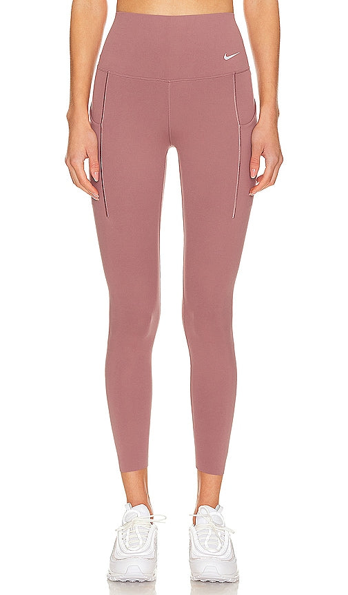 Nike Universa High Waisted Cropped Leggings in Mauve - Nike - Universa - Legging court taille haute - Mauve - Nike Universa 高腰九分打底裤（紫红色） - Nike Universa hoch taillierte, kurze Leggings in Mauve - Nike Universa 하이웨이스트 크롭 레깅스 - Leggings corti a vita alta Nike Universa in malva