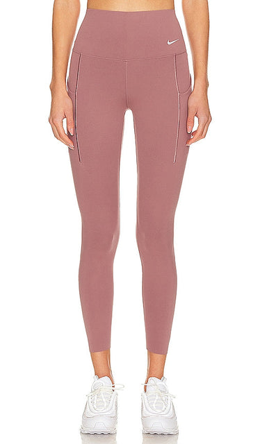 Nike Universa High Waisted Cropped Leggings in Mauve - Nike - Universa - Legging court taille haute - Mauve - Nike Universa 高腰九分打底裤（紫红色） - Nike Universa hoch taillierte, kurze Leggings in Mauve - Nike Universa 하이웨이스트 크롭 레깅스 - Leggings corti a vita alta Nike Universa in malva