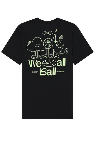 Nike Verbiage Tee in Black - Nike - T-shirt Verbiage en noir - Nike Verbiage 黑色 T 恤 - Nike Verbiage T-Shirt in Schwarz - Nike Verbiage 티셔츠 블랙 색상 - Maglietta Nike Verbiage in nero