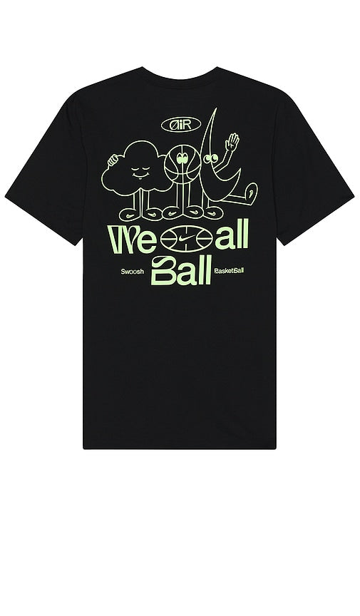 Nike Verbiage Tee in Black - Nike - T-shirt Verbiage en noir - Nike Verbiage 黑色 T 恤 - Nike Verbiage T-Shirt in Schwarz - Nike Verbiage 티셔츠 블랙 색상 - Maglietta Nike Verbiage in nero