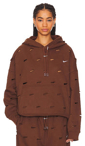 Nike X Jacquemus Swoosh Hoodie in Brown
